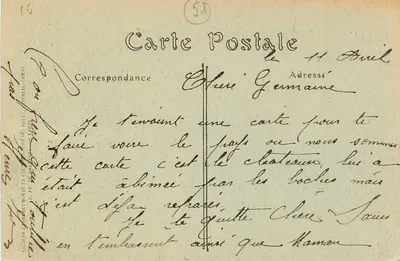 La Champagne. Boursault — Zamek — J. Bracquemart, Lib. Edit., Épernay — Rewers