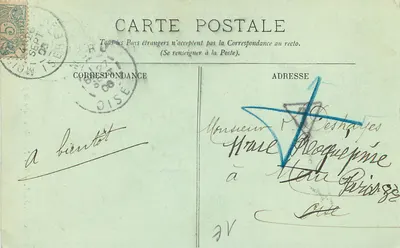 Grenoble — Uma Porta da Sala de Justiça — R. Vinicert-Martey n°58 — Verso