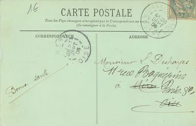 Grenoble — O Palácio de Justiça — R. Vincent - Lartig. — Verso