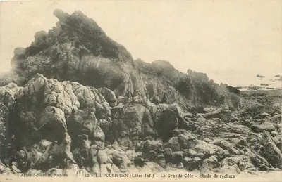 Le Pouliguen (Loire-Inf.) - A Grande Côte - Estudo de rochedos — Artaud-Nozails, Nantes, n°62