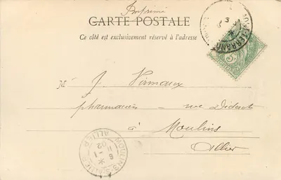Mont-Dore - De Roche Thuilière & Sanadoipe — A. Vertigeen, Lib. Rouge-Beal, 21 rue de l'Écu, Clermont-Ferrand — Achterkant