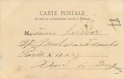 Auxerre — Klasztor św. Euszeba — B.F., Paryż — Rewers