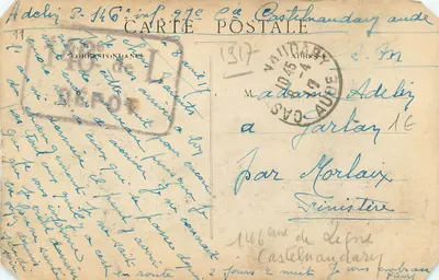 Castelnaudary — Vista Geral (lado Leste) — Brégeat & Gérin, Castelnaudary — Verso