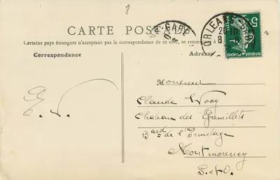 Cléry - Grobowiec Louisa XI — wydawca Fassot, nr 54 — Rewers