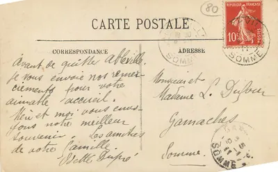 Abbeville — Statua Admirała Courbetta — LL. — Rewers
