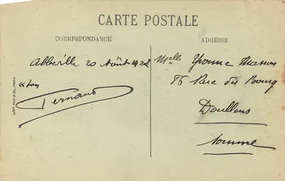 Abbeville - La Iglesia de San Jacobo, vista desde arriba — LL. 187 — Reverso
