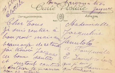 Abbeville — A Estátua do Almirante Courbet — LL — Verso
