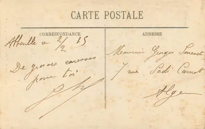 Abbeville — Estátua do Almirante Courbet — LL. n° 188 — Verso