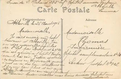 Abbeville — Monumento do Almirante Courbet — ND. Fot. — Verso
