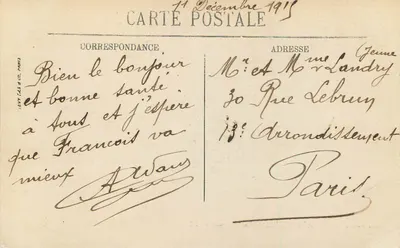 Abbeville — Algemene luchtfoto — Visé Paris n° 1 — LL. — Achterkant