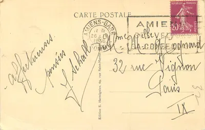 Amiens — A Catedral — Harmignies, n°46 — Verso