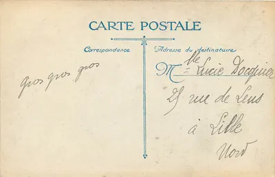 Amiens. Katedra, Anioł płaczący — L.V. LCH, nr 418 — Rewers