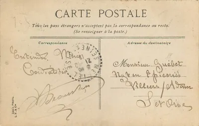 Amiens — Voorgevel van de Kathedraal — L.Y. & Cie n°396 — Achterkant