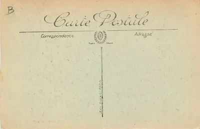 Amiens — Rue de Beauvais — verwoesting na oorlog — Prud'homme, Uitgever — Achterkant