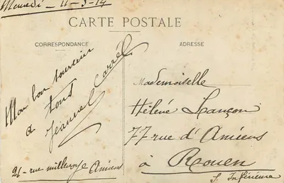 Amiens — Gloires Picardy — wydawca nieznany, nr 15 — Rewers