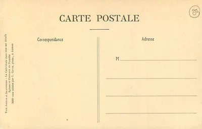 Amiens — Katedra — Portal Matki Boże Złotej — Objectiis Goerz, nr 17 — Rewers