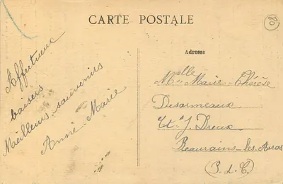 Albert (Somme) — A Basílica N.-D. de Brebières — O. Grosssel, livreiro, em Albert — Verso