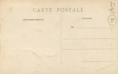 Amiens — Katedra, widok z boku — Wydawca Elie, nr 39 — Rewers