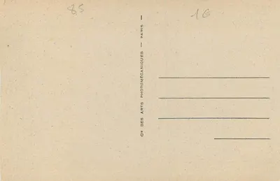 La Roche-sur-Yon — A Prefeitura — ND.8 — Gik des Arts Photomécaniques, Paris — Verso