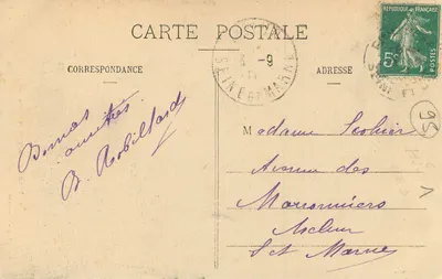 Pontoise - Capela de Nossa Senhora — Imp. E. Tilgault, Pontoise — Verso