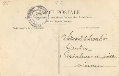 A Vale de Gourdin — A Floresta de Mervent (Vendée) — Coleção A. Robin, Fontenay-le-Comte — Verso