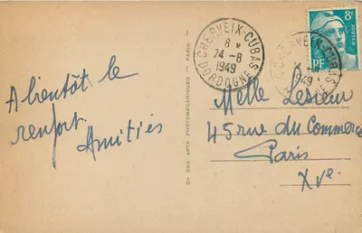 Périgueux — Panorama ku katedrze — Spółka Sztuki Fotomechanicznej, nr 224 — Rewers