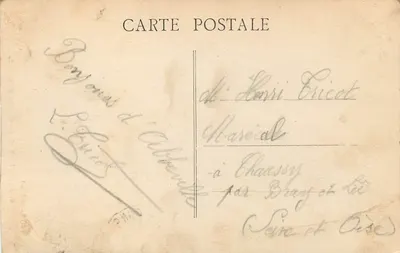 Abbeville (Somme) — A Catedral — coleção Baillet-Morel — Verso