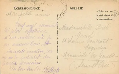 Amiens — Katedra — Wydawnictwo Boitelle et Legrand, nr 96 — Rewers