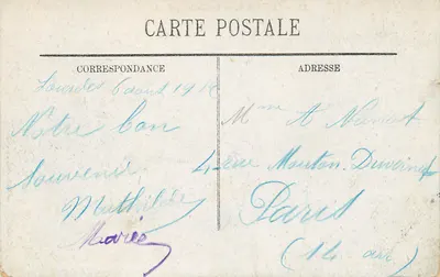 Lourdes — El Castillo Fuerte — Editor desconocido, n° 22 — Reverso
