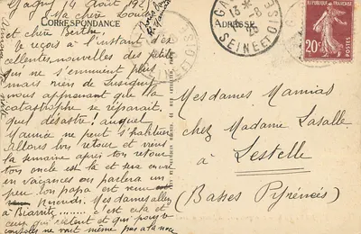 Étretat — Aiguille i Porte d'Aval — ND — Rewers