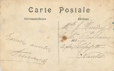 PARIS - Jardim das Tuileries — vista do lago com fonte — editor desconhecido, n° 41 — Verso