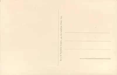 Floresta de Fontainebleau — Mont Chauvet — A Rocha que se Move — Levy et Neurden, Paris — Verso