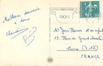Motyw w dolinie Lötschental. Lötschenlücke — 9736 — wydawca nie widoczny — Rewers