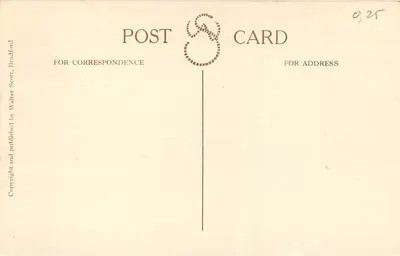 A Câmara dos Comuns, Westminster — visão interna — Walter Scott, Bradford, n° C128 — Verso