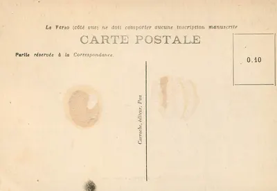 Pau — Palácio de Inverno, vista frontal — C.C. n°25 — Verso