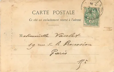 Paris - Jardin der Tuileries - Ruinen — A. C. S. F. n° 102 — Rückseite