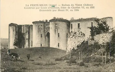 LA FERTE-MILON (Aisne) — Ruínas do Velho Castelo — Editor Béfort-Dupuis