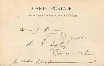 Hemicyclo e estátua do Cronista Froissart — obra de Henri Lemaire (1856) — F. Lesieur, editor (Depositado) — Verso
