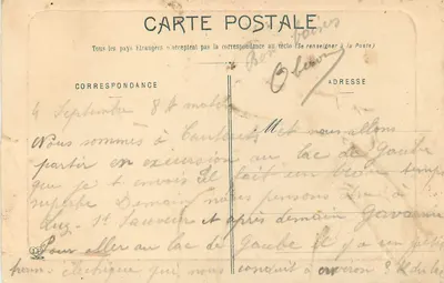 ChutereTs - Jezioro Gaube (1736 m.) — Hautes-Pyrénées — Phototype Labouche Frères, Toulouse, n° 749 — Rewers