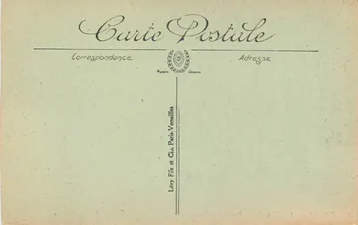 Fontainebleau — Vista sul Canale — LL, n° 398 — Verso