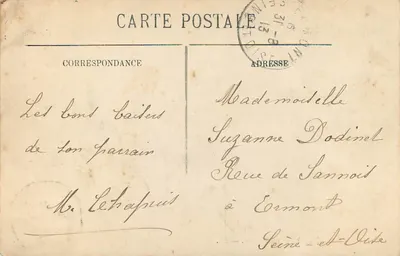 Le Tréport — A Terrasse — LL. — Verso