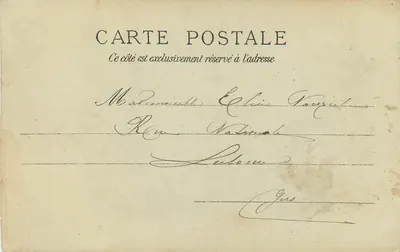 Cirque de Gavarnie — Vista Geral — D. T., Toulouse, n° 221 — Verso