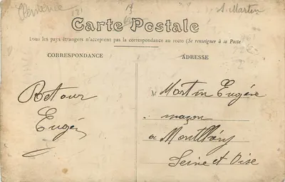Bourges — Le Château d'Eau, vu de profil — Éditeur E.M. B. n°34 — Verso