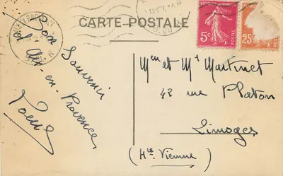 Place des Colonnes — Fontaine de la Paix — Wydawca nieznany — Rewers