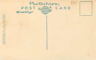 Buxton, De Tuinen — Antieke ansichtkaart Photochrom, n° 86323 — Achterkant