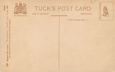 Piccadilly Circus — Londyn — wydawca Tuck's Post Card — Rewers