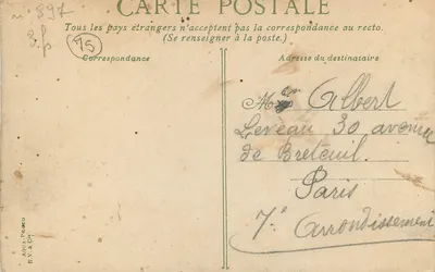 Hôtel du Gouvernement — Le Mans — Wydawca: Aqua-Preuvo — Rewers