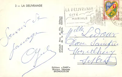 La Délivrande — Basilique — Messagères du Ciel — Verso