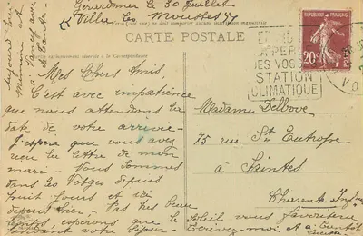 Gérardmer — Jezioro — Les Mouttet — wydawca nieznany, nr 82 — Rewers