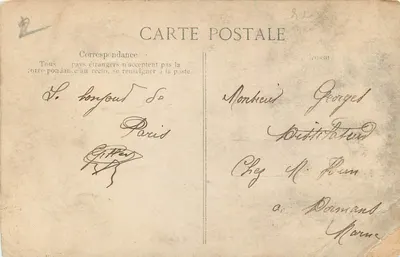 Parigi — Il Louvre — Editore B.D. n°4399 — Verso